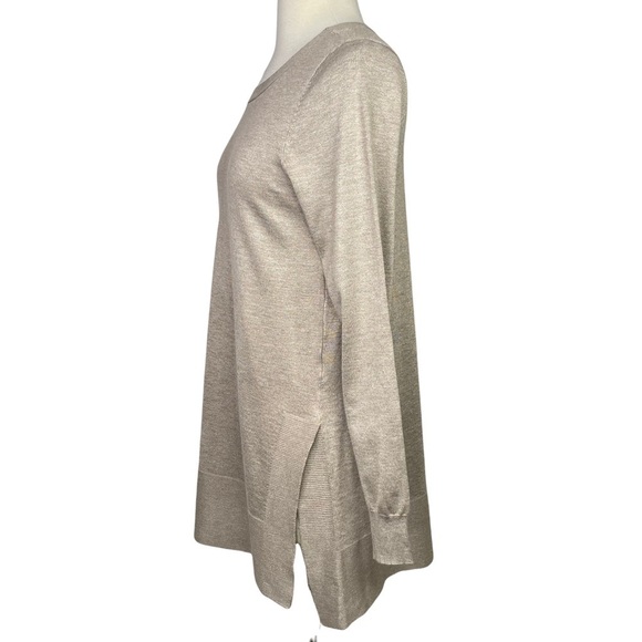 Stitch Fix l Evolution By Cyrus Nickie Side Slit Ribbed Pullover Sweater, Small - Picture 3 of 10